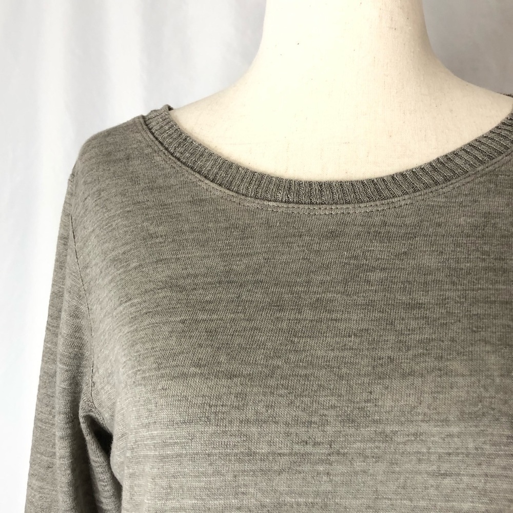 Poetry 100% linen dress with asymmetric overlay 4 - Picture 3 of 12